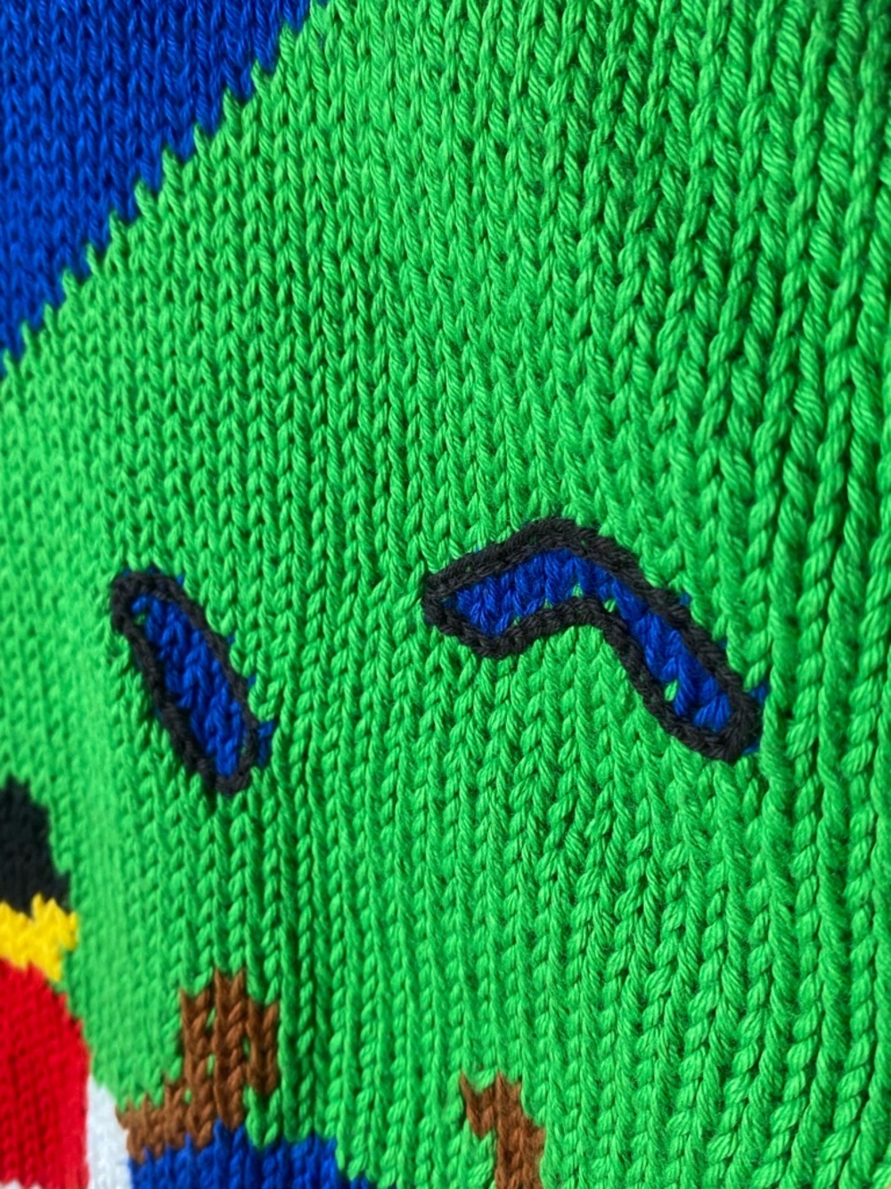 Horseriding themed 3D knit cardigan - Picture 14 of 15